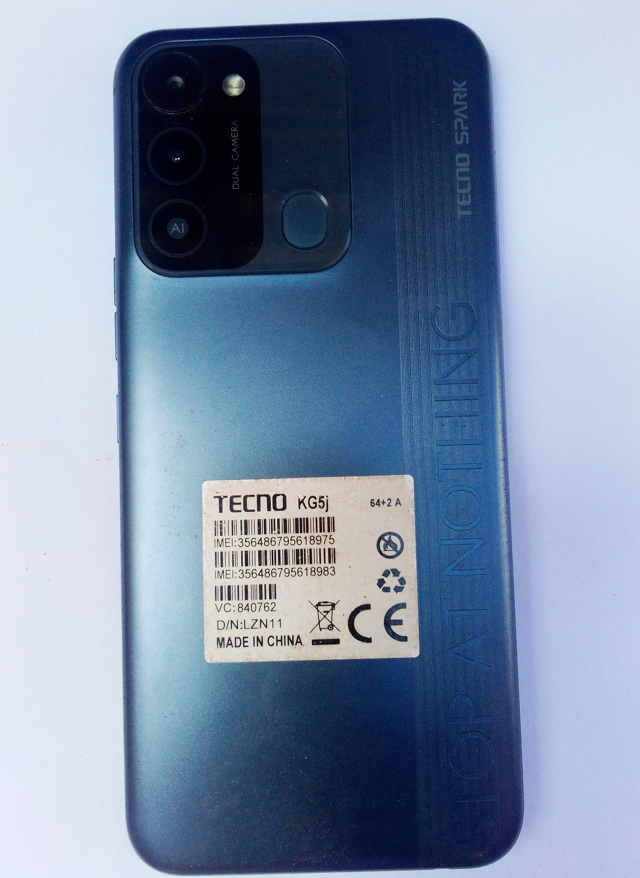 Tecno Spark 8 storage 64GB and 3 GB ram nziza cyane iri kwisoko